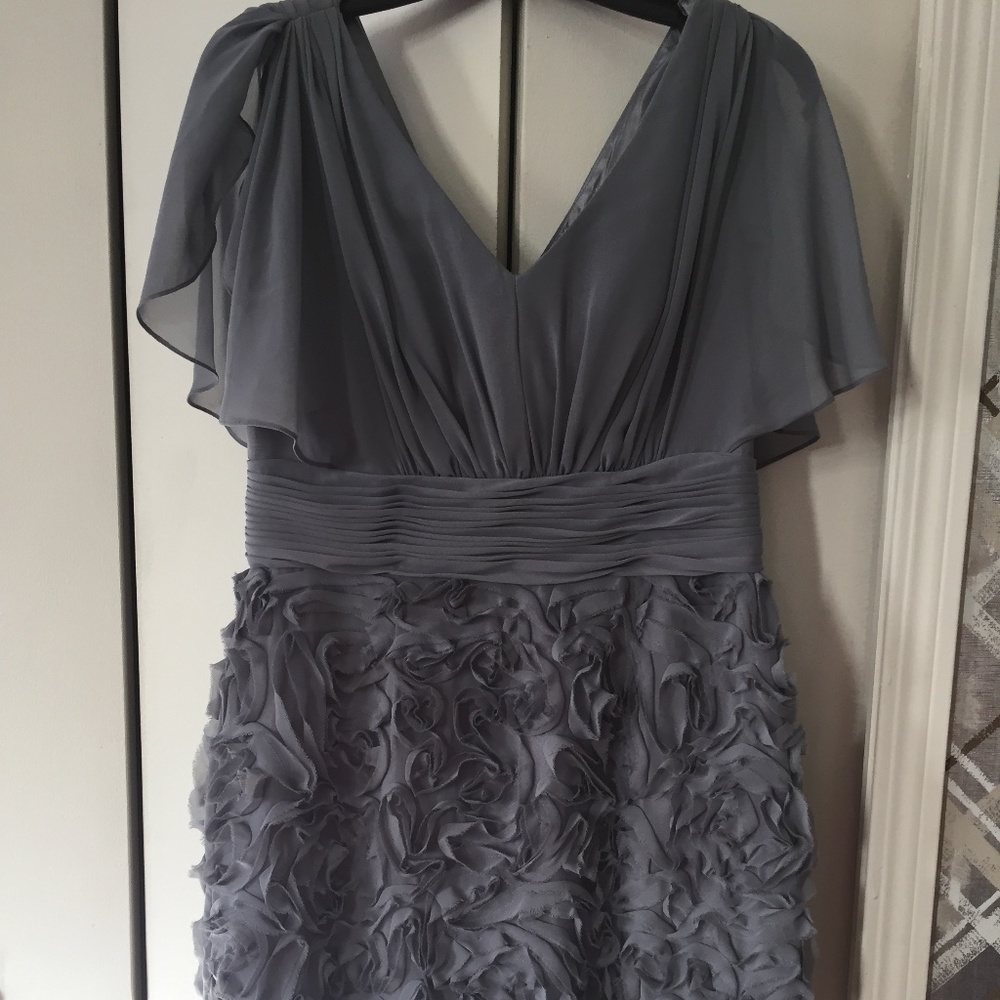 COPY - JS Collections grey dress, sz. 10, excellent condition.